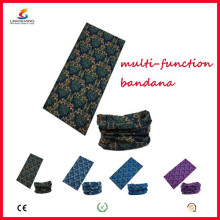 Ningbo Lingshang 100% Polyester Microfibre Nahtlose Schädel Muti-finction Bandana Neck Tube Headwear